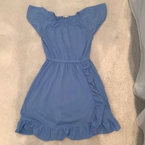blue dress
